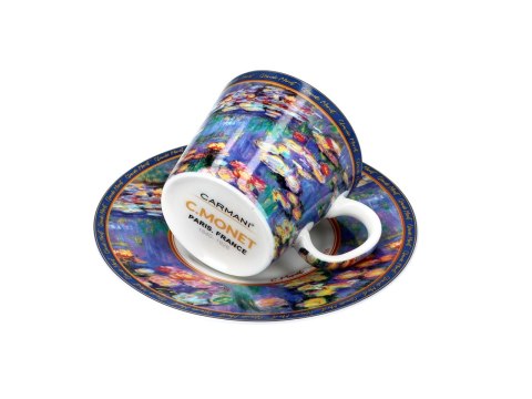 CARMANI Monet Lilie wodne — filiżanka espresso ze spodkiem 100 ml