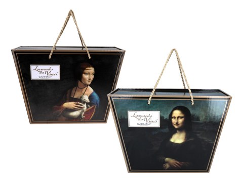 CARMANI Da Vinci – Mona Lisa i Dama z łasiczką – filiżanka ze spodkiem i kubek, 230/400 ml