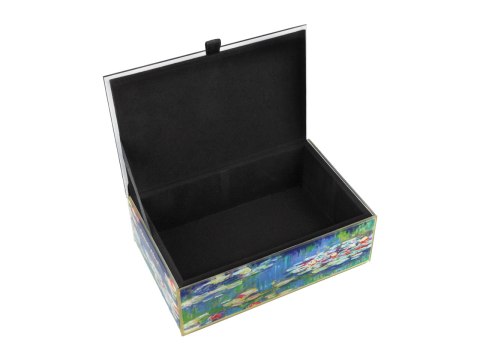 CARMANI Monet Nenufary — szkatułka szklana 15 × 10 × 5,5 cm