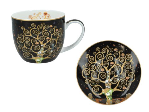 CARMANI Klimt Drzewo życia — 2 filiżanki ze spodkami, 250 ml