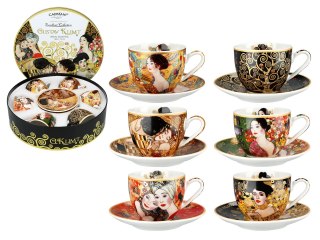 CARMANI Klimt — komplet 6 filiżanek espresso 80 ml