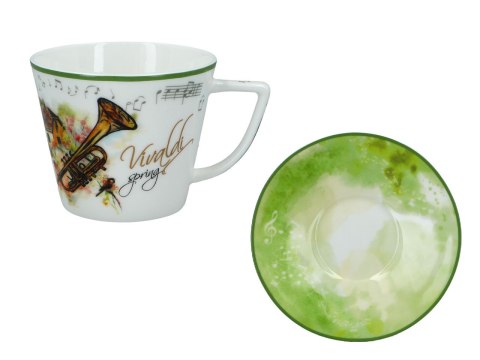 CARMANI Vivaldi Wiosna — filiżanka ze spodkiem 230 ml