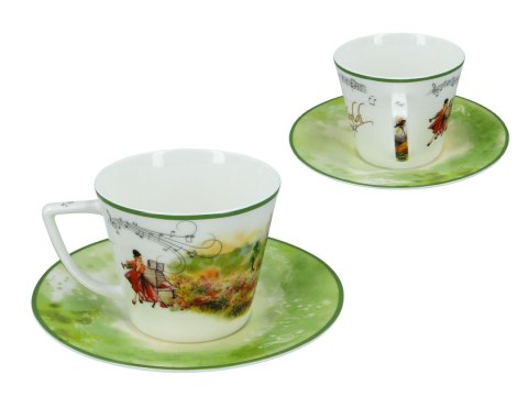 CARMANI Vivaldi Wiosna — filiżanka ze spodkiem 230 ml