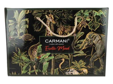 CARMANI Exotic Mood — komplet 2 filiżanek ze spodkami 220 ml, wzór 7105