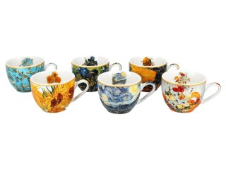 CARMANI Van Gogh — komplet 6 filiżanek espresso 80 ml