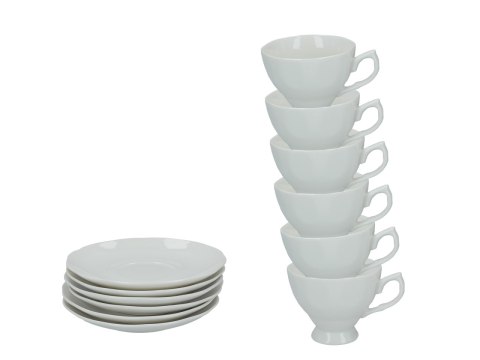 Komplet 6 filiżanek ze spodkami 200 ml — wzór 703-4632
