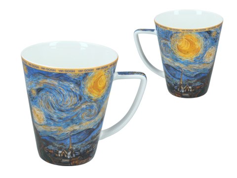 CARMANI van Gogh Gwiaździsta noc — zestaw filiżanka i kubek 230/400 ml