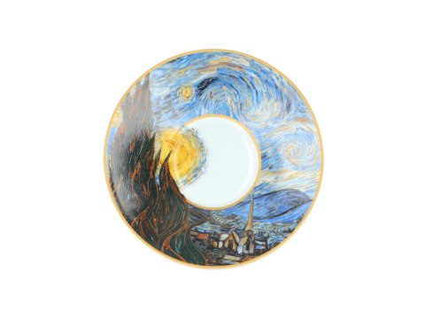 CARMANI van Gogh Gwiaździsta noc — zestaw filiżanka i kubek 230/400 ml