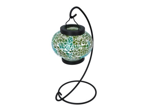 Lampion z kolorowym kloszem 15 × 24 cm — wzór losowy
