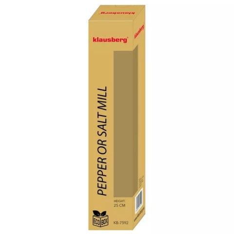 KLAUSBERG KB-7592 — akacjowy młynek do soli lub pieprzu, 25 cm