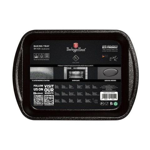 BERLINGER HAUS Black Silver BH-1434 — forma do pieczenia 40 × 28 cm