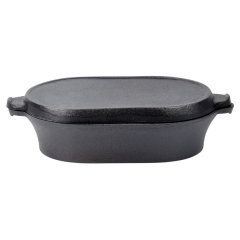 CAST LINE 279053 — żeliwna brytfanna 3,5 l z pokrywą-patelnią 2 w 1