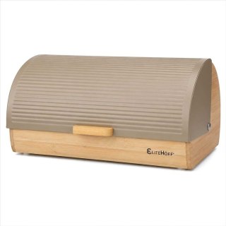 Chlebak E-6083 - bambus i stal, kolor owsiany