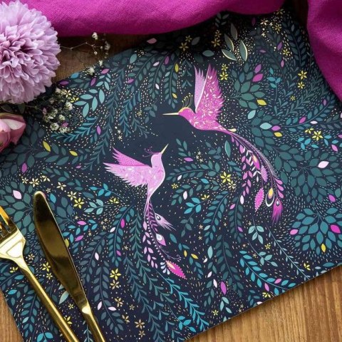 India Kolibry - Podkładki — komplet Średnie 4 szt.
