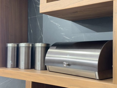 Berlinger Haus BH-6732 CARBON PRO — chlebak z 3 pojemnikami kuchennymi