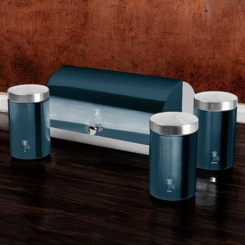 BERLINGER HAUS Aquamarine BH-6734 – chlebak i komplet 3 pojemników