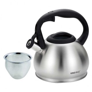 KINGHOFF KH-1633 - stalowy czajnik z sitkiem, 1,2 l