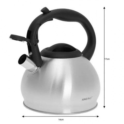 KINGHOFF KH-1633 - stalowy czajnik z sitkiem, 1,2 l