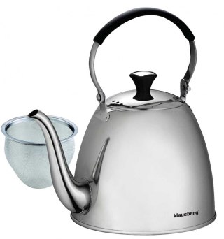 KLAUSBERG KB-7456 - stalowy czajnik z sitkiem, 1,1 l