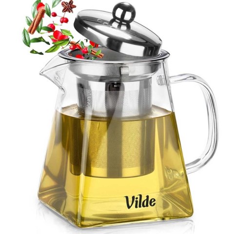 VILDE 259411 - szklany dzbanek z wyjmowanym zaparzaczem, 490 ml