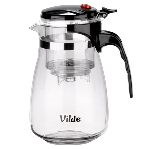 VILDE 259416 - szklany dzbanek z zaparzaczem spustowym, 960 ml