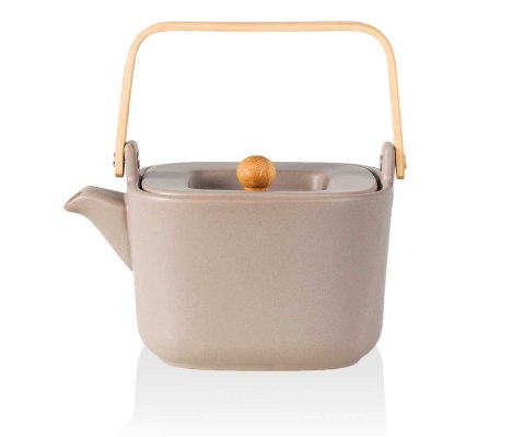 HUSLA HYGGE - ceramiczny dzbanek do herbaty 1 l, szary