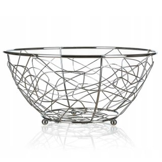 BANQUET Vanity A13492 – srebrny koszyk na owoce i pieczywo, 23 cm