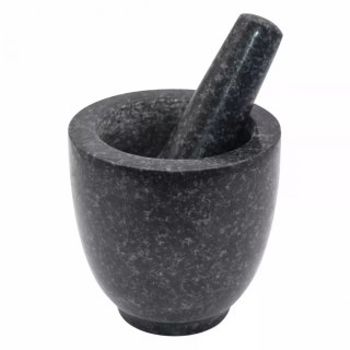 KINGHOFF KH-1680 — granitowy moździerz z tłuczkiem, 12 cm