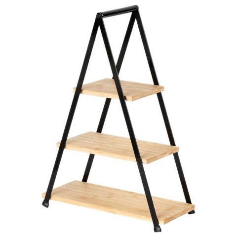 Vilde 139454 - patera bambusowa 3-poziomowa, wysokość 53 cm