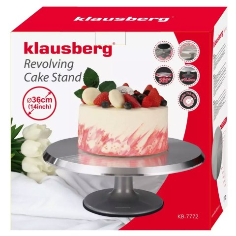 KLAUSBERG KB-7772 - obrotowa patera do ciast 36 cm
