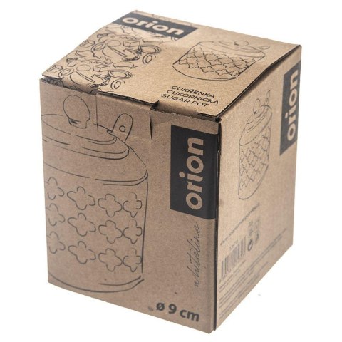 ORION WHITE LINE 126715 - porcelanowa cukiernica z łyżeczką