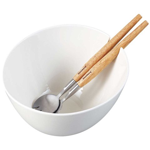 Klausberg KB-7787 - komplet misa porcelanowa z 2 przyborami, biały