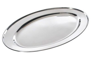 KINGHOFF KH-1231 - stalowa taca owalna do serwowania, 30 cm