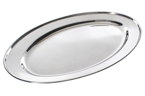 KINGHOFF KH-1231 - stalowa taca owalna do serwowania, 30 cm