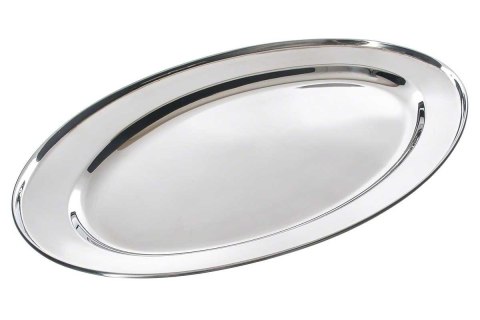KINGHOFF KH-1232 - stalowa taca owalna do serwowania, 40 cm