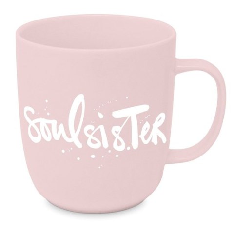 Paperproducts Design Soulsister — kubek porcelanowy 400 ml, pudrowy róż