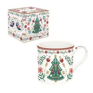 Easy Life Christmas Folk Choinka — kubek porcelanowy 300 ml