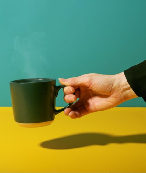 La Cafetière Kubek Ceramiczny Zielony 350 ml