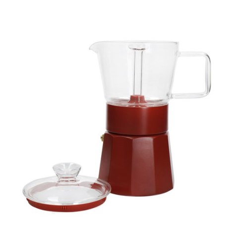 La Cafetiere Szklana Kawiarka Verona Czerwona, 290 ml
