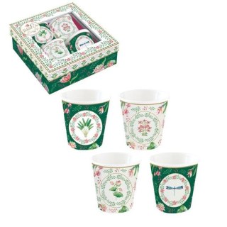 Easy Life Ogród Botaniczny — komplet 4 filiżanek do espresso 100 ml