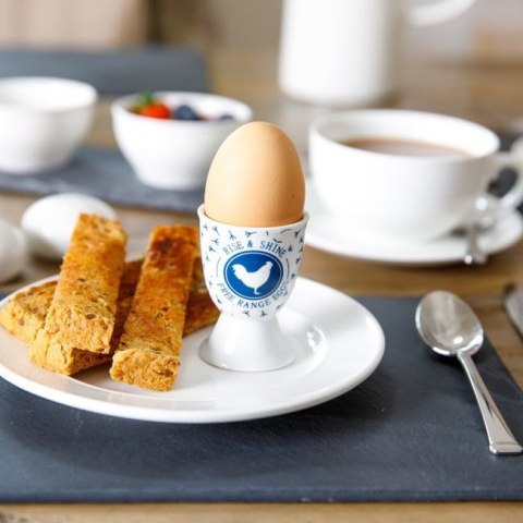 KitchenCraft Traditional Blue Hen — porcelanowy kieliszek na jajko
