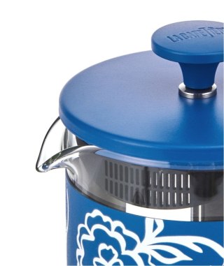 Zaparzacz do Kawy Typu French Press La Cafetière Pisa na 8 filiżanek, Blu Fiorato