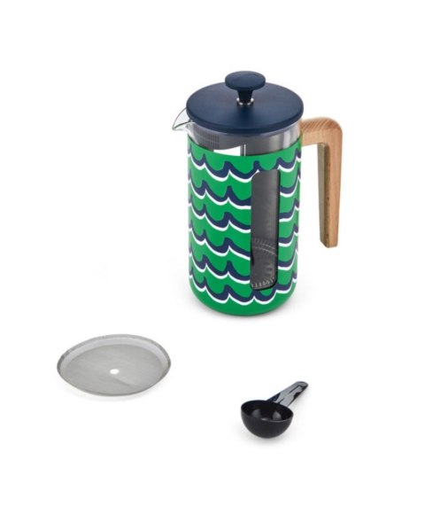 Zaparzacz do Kawy Typu French Press La Cafetière Pisa na 8 filiżanek, Cyan Tides