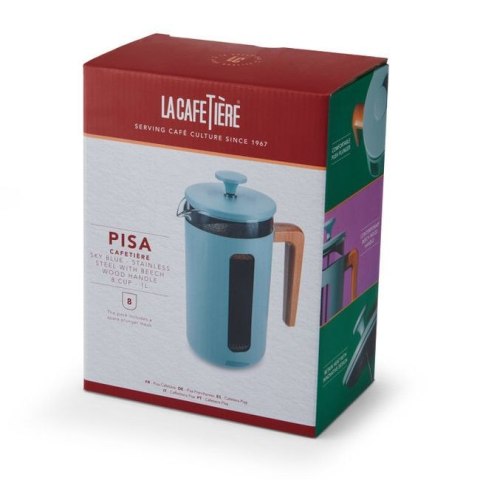 Zaparzacz do Kawy Typu French Press La Cafetière Pisa na 8 filiżanek, kolor błękitny