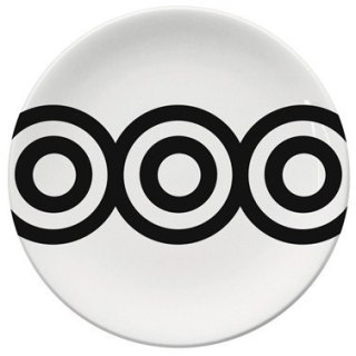 PPD Zen — biały talerz płaski z porcelany Bone China, 26,5 cm