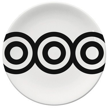 PPD Zen — biały talerz płaski z porcelany Bone China, 26,5 cm