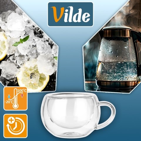 VILDE 139818 - komplet 2 szklanek z podwójną ścianką, 280 ml