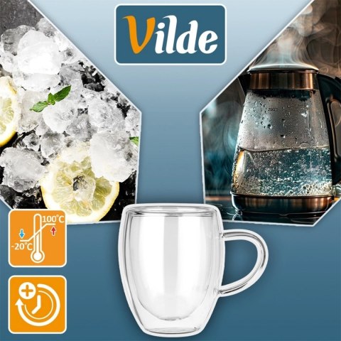 VILDE 139821 - komplet 2 szklanek z podwójną ścianką, 320 ml