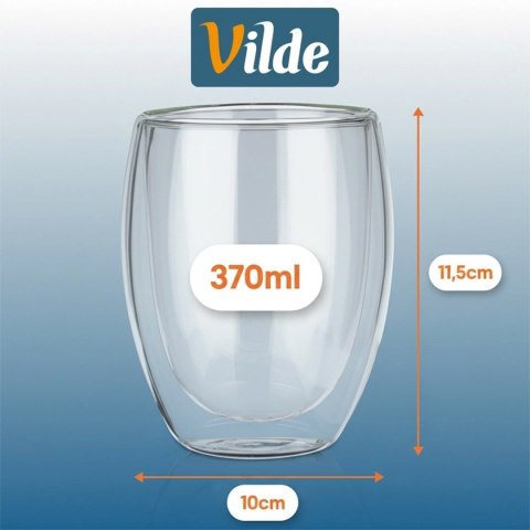 VILDE 139820 - komplet 2 szklanek z podwójną ścianką, 370 ml