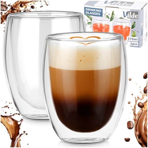 VILDE 139820 - komplet 2 szklanek z podwójną ścianką, 370 ml